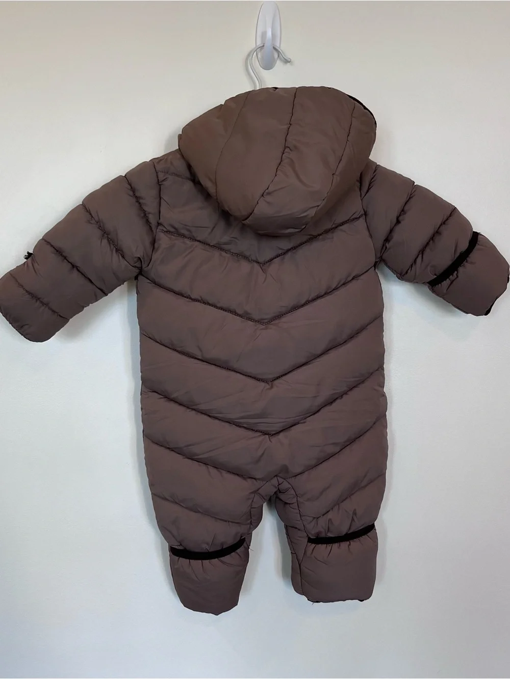 Volcom 6/9 Month Baby Boys Snowsuit Hooded Insulated Fleece Lined Chestnut